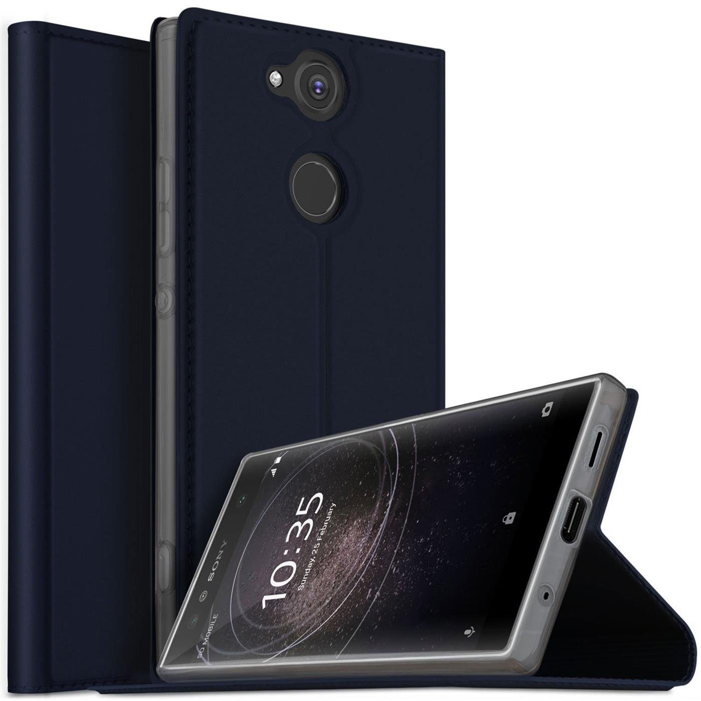 CoolGadget Handyhülle Magnet Case Handy Tasche für Sony Xperia XA2 5,2 Zoll, Hülle Klapphülle Ultra Slim Flip Cover für Sony XA2 Schutzhülle