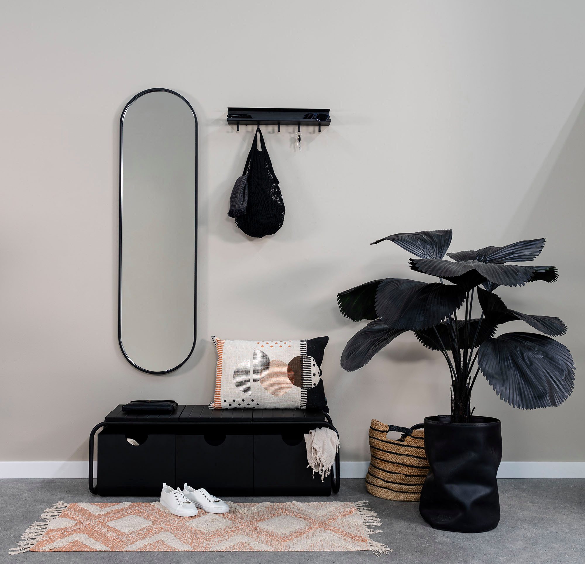 Spinder Design Garderobenhaken EASY (1 St), 2-in-1 Wandregal + Garderobe