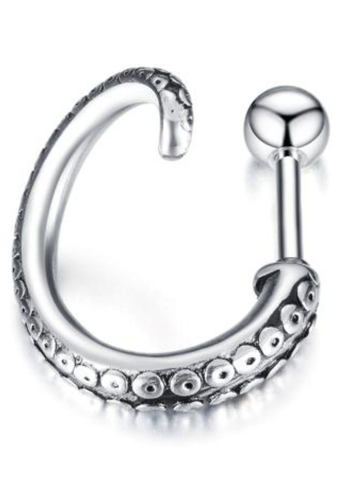 Firetti Single-Ohrstecker Schmuck Geschenk Ohrschmuck einzeln Oktopus