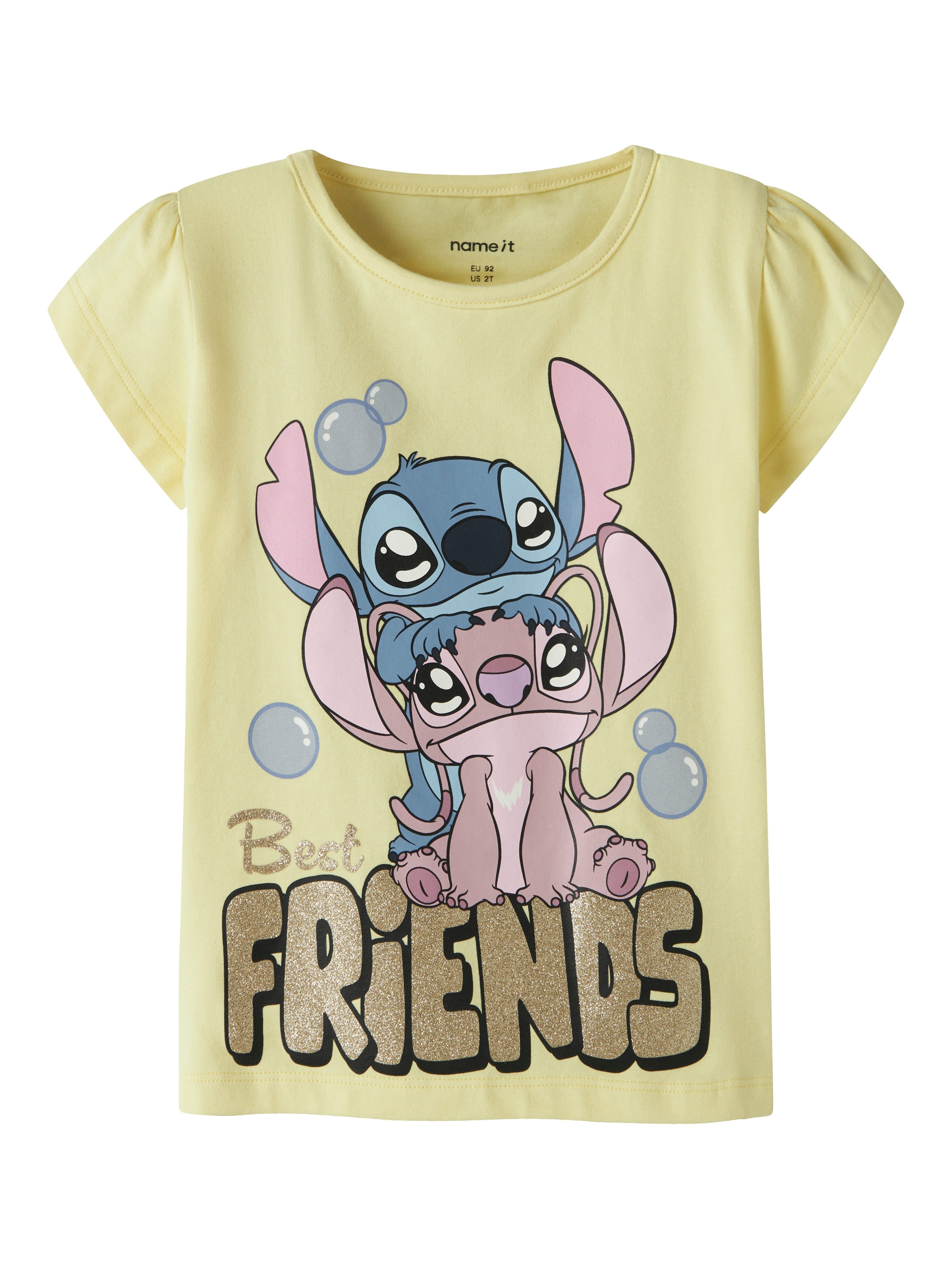 Name It Kurzarmshirt NMFFUBA STITCH SS TOP BOX NOOS WDI Baumwollmischung, mit Stitch Druck