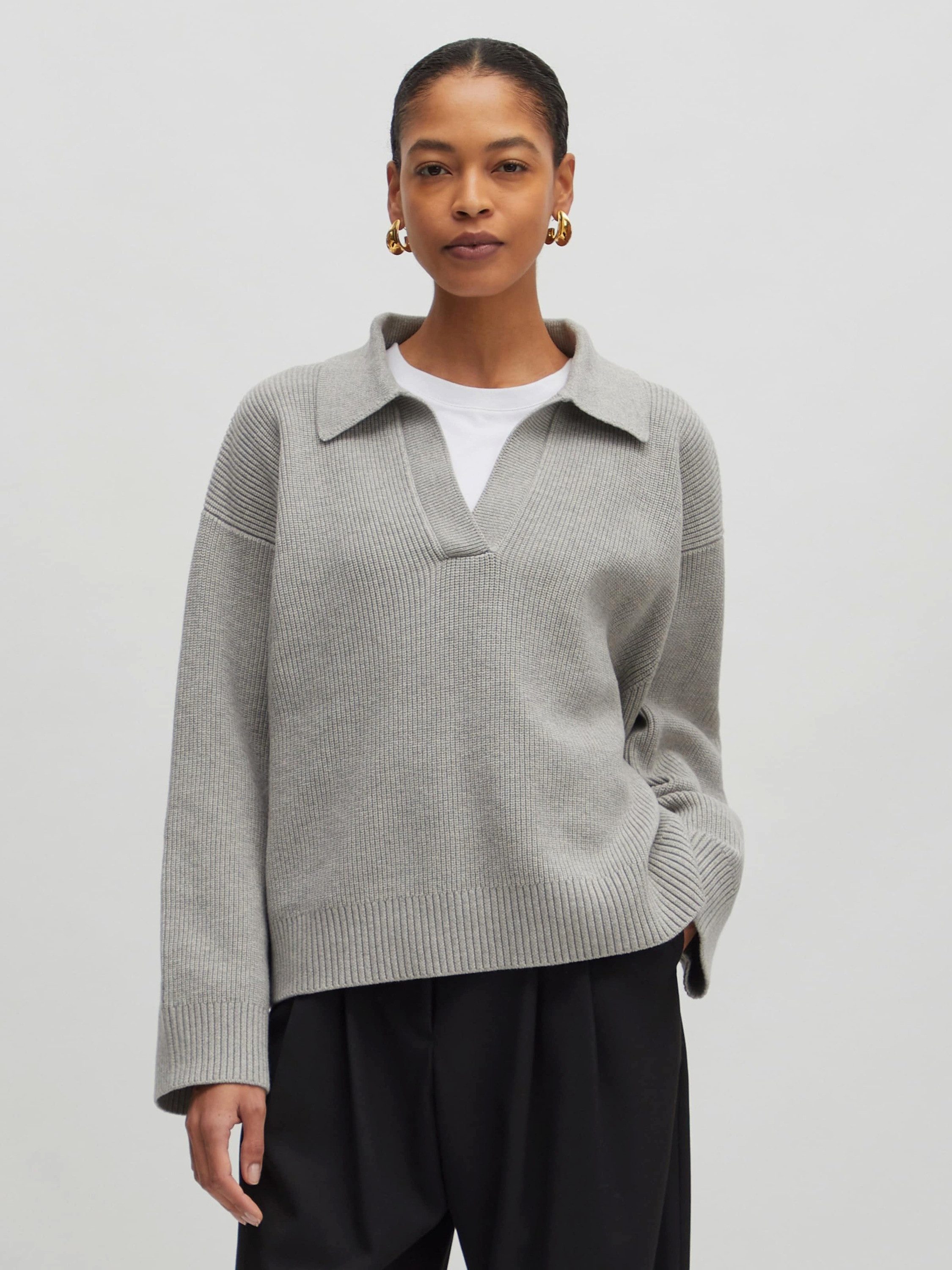 EDITED Strickpullover Taria (1-tlg) Plain/ohne Details günstig online kaufen