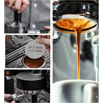 Coonoor Siebträgermaschine 2 Stück Gesinterte Kaffeefilter für Espresso Coffee Siebträger Zubehör
