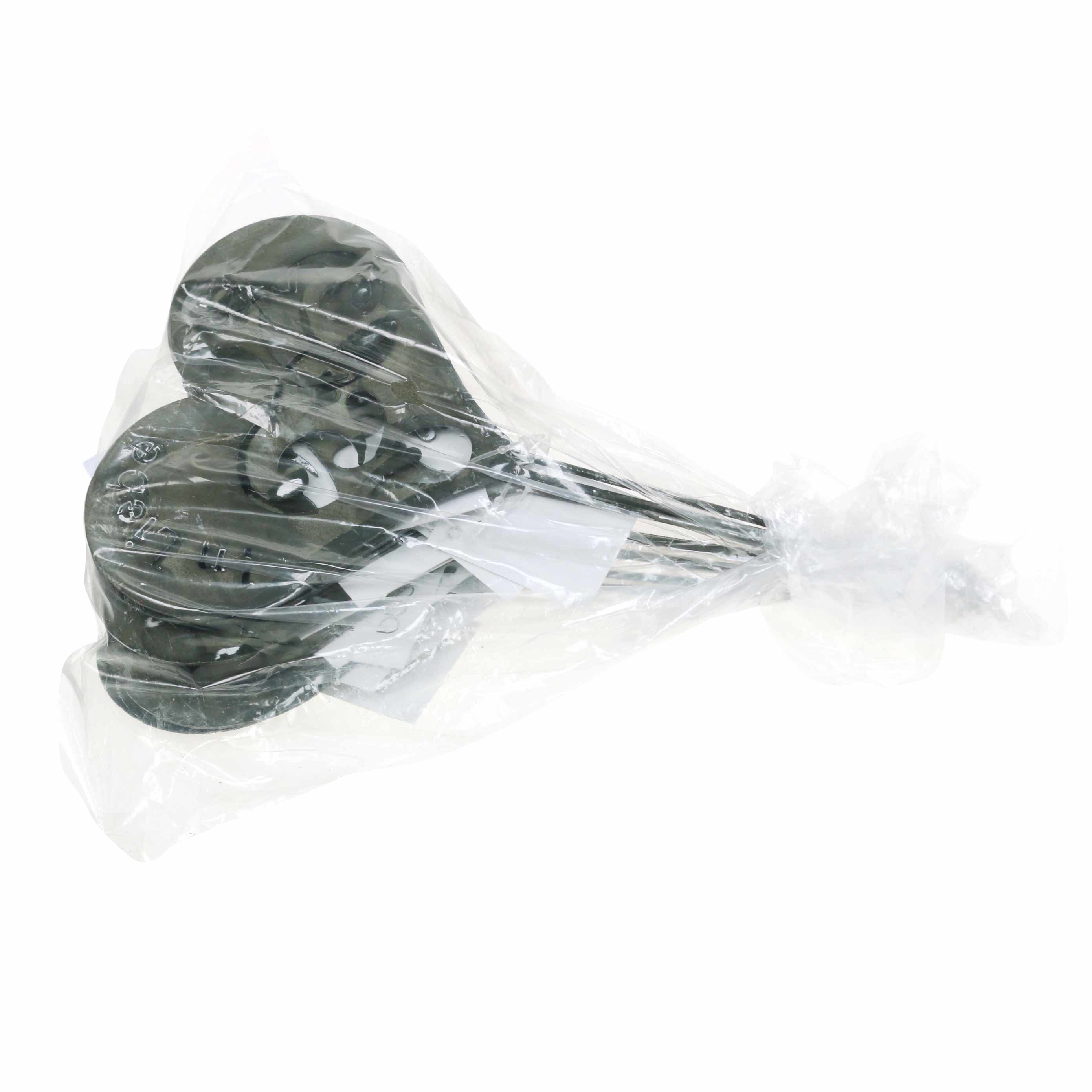 Florists Products Engelfigur Herzförmiger Trauerstecker mit Spruch für stilvolle, 12 Stück
