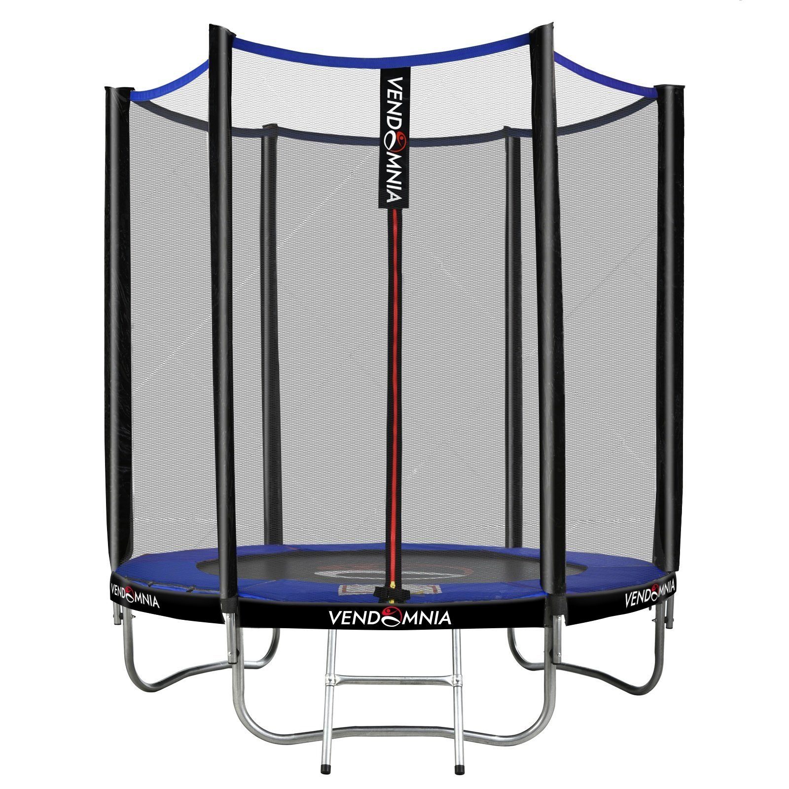VENDOMNIA Fitnesstrampolin Gartentrampoline mit Sicherheitsnetz, Leiter, Randabdeckung, (Outdoor und Indoor Gartentrampolin mit Zubehör, Fitness Trampoline), 180 cm, Farbwahl