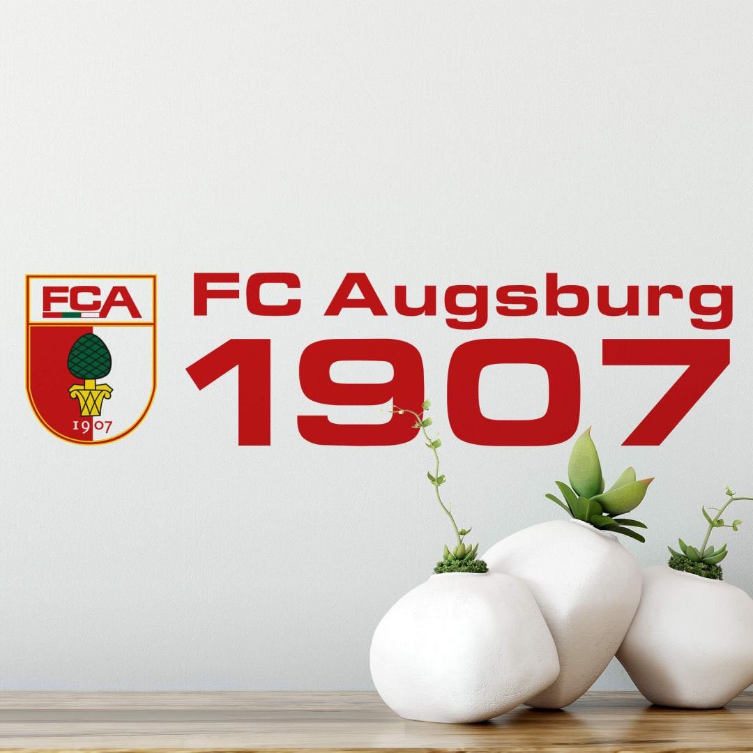 1907 (1 Augsburg St) FC Wandtattoo Wall-Art Fußball