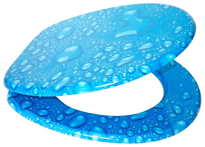Sanilo WC-Sitz Tautropfen Blau, mit Absenkautomatik günstig online kaufen