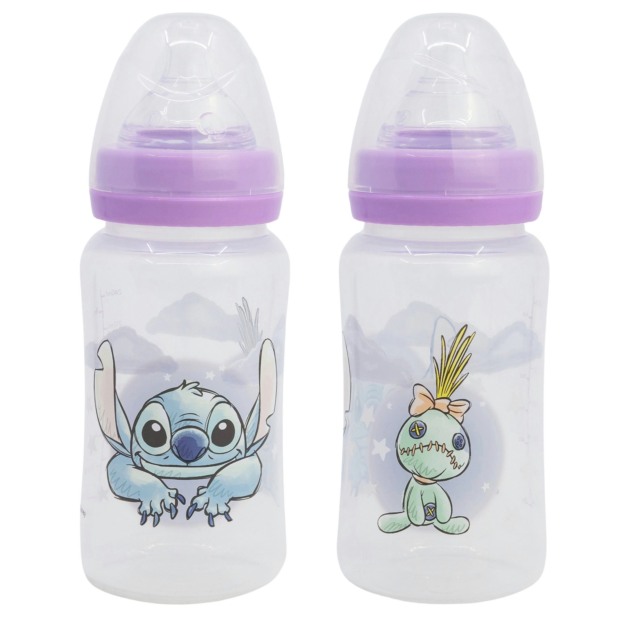 Disney Babyflasche Disney Lilo und Stitch Baby Milchflasche Babyfläschchen Trinkflasche, 240 ml