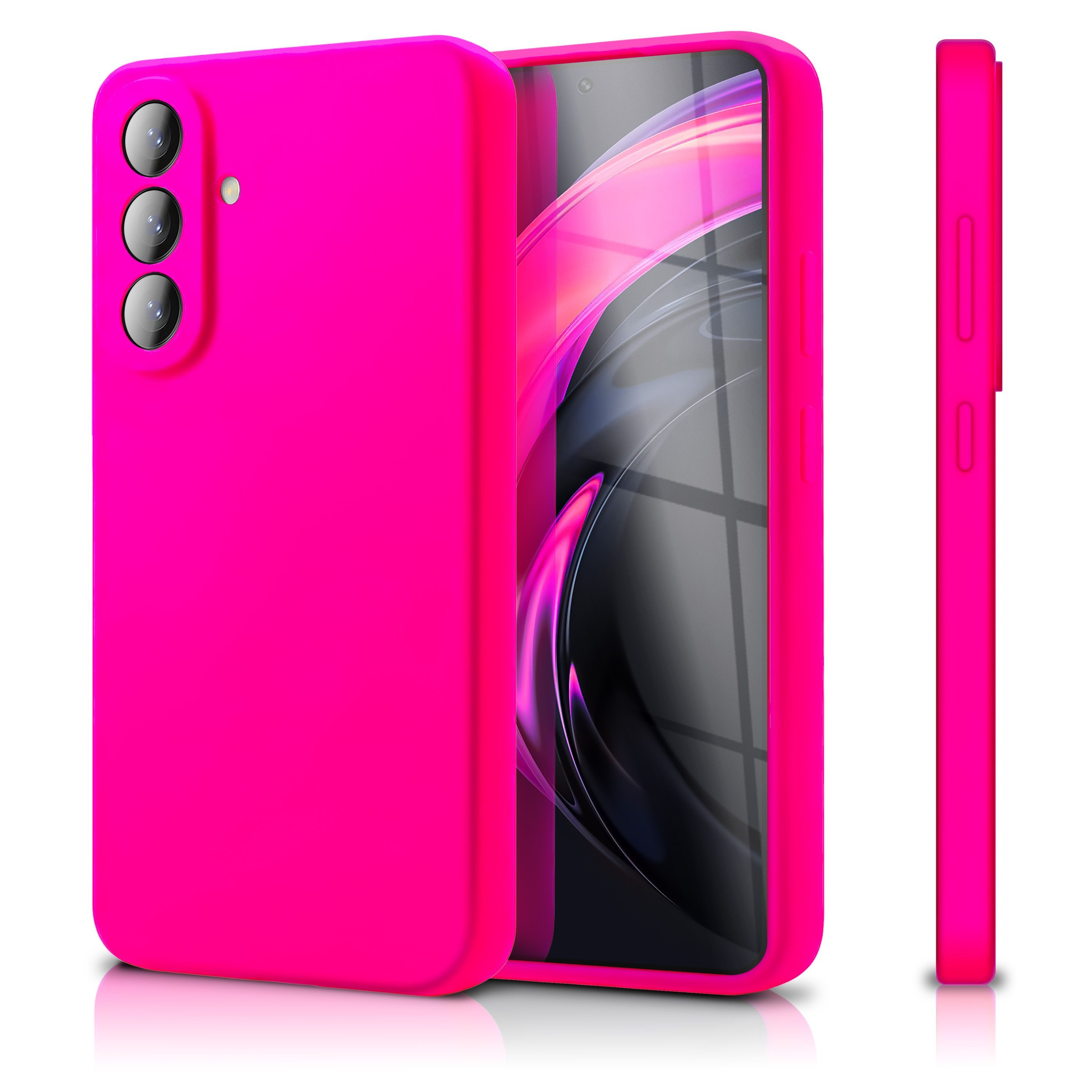 Nalia Smartphone-Hülle Samsung Galaxy A57, PHOENIX Case - Liquid Silikon, Mikrofaser & Kameraschutz