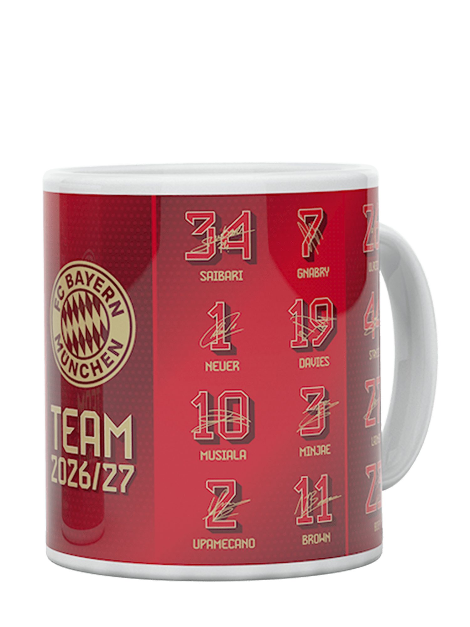 FC Bayern München Tasse FC Bayern München, Tasse Signature 2026-27, Rot, Keramik