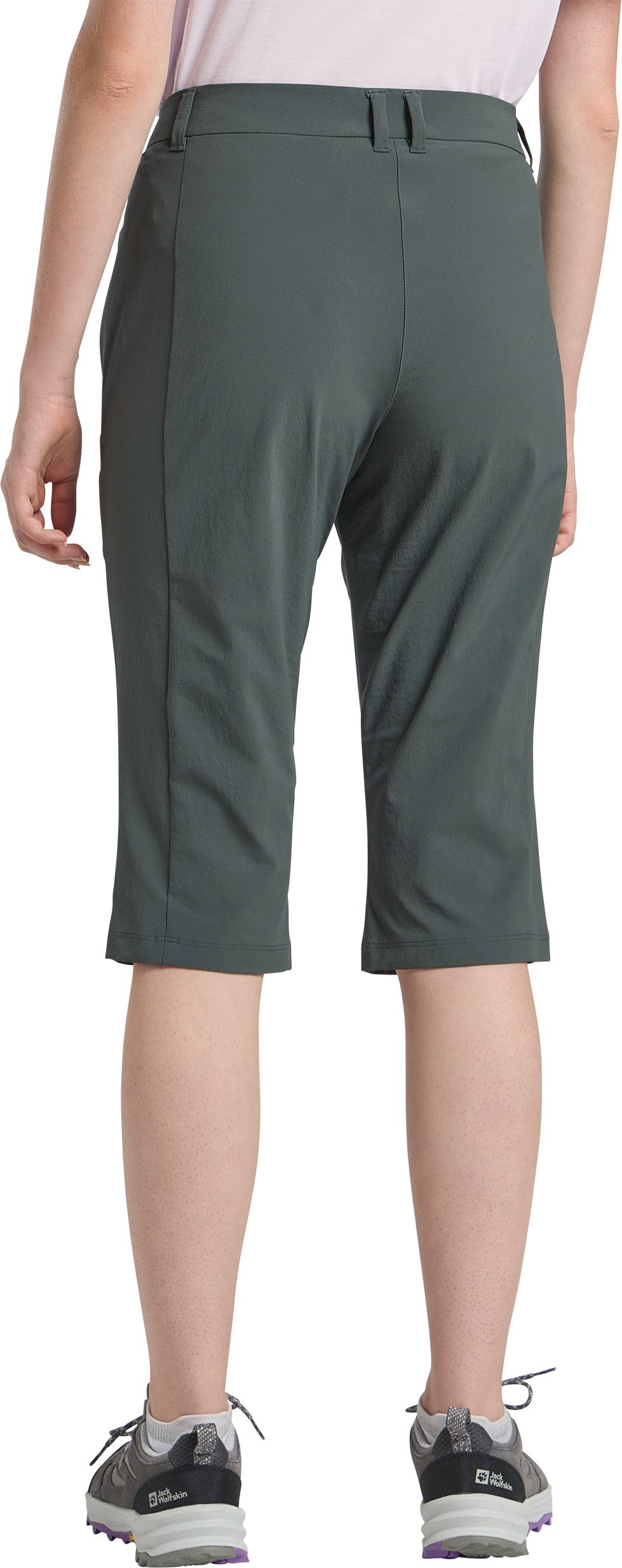 Jack Wolfskin 3/4-Hose HIKEOUT mit 2 Hüfttaschen, atmungsaktiv, schnell trocknend, wasserabweisend
