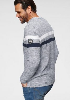 Man's World Strickpullover in melierte Optik