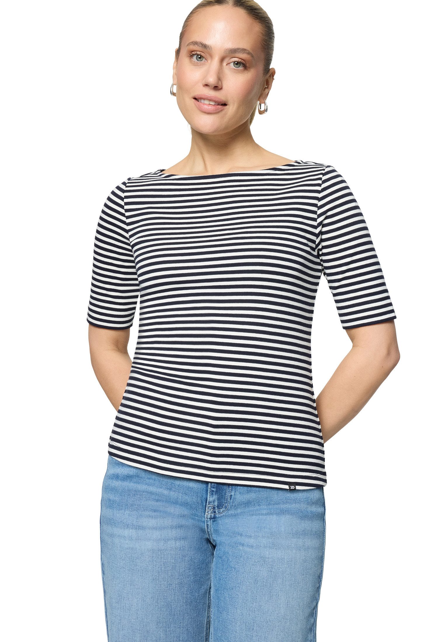 Zero Kurzarmshirt Damen mit U-Boot Ausschnitt (1-tlg) Material
