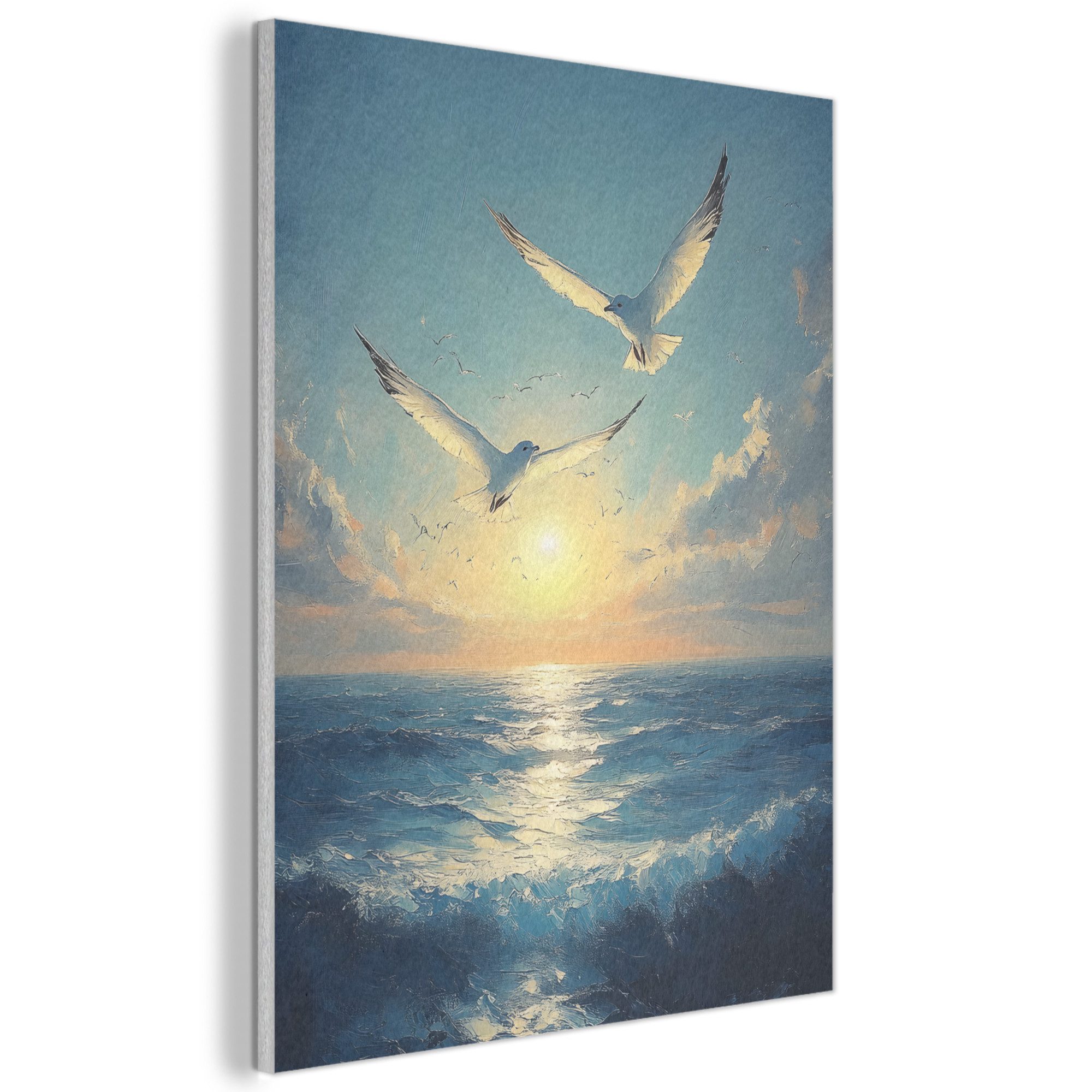 MuchoWow Gemälde Möwen - Meer - günstig online kaufen