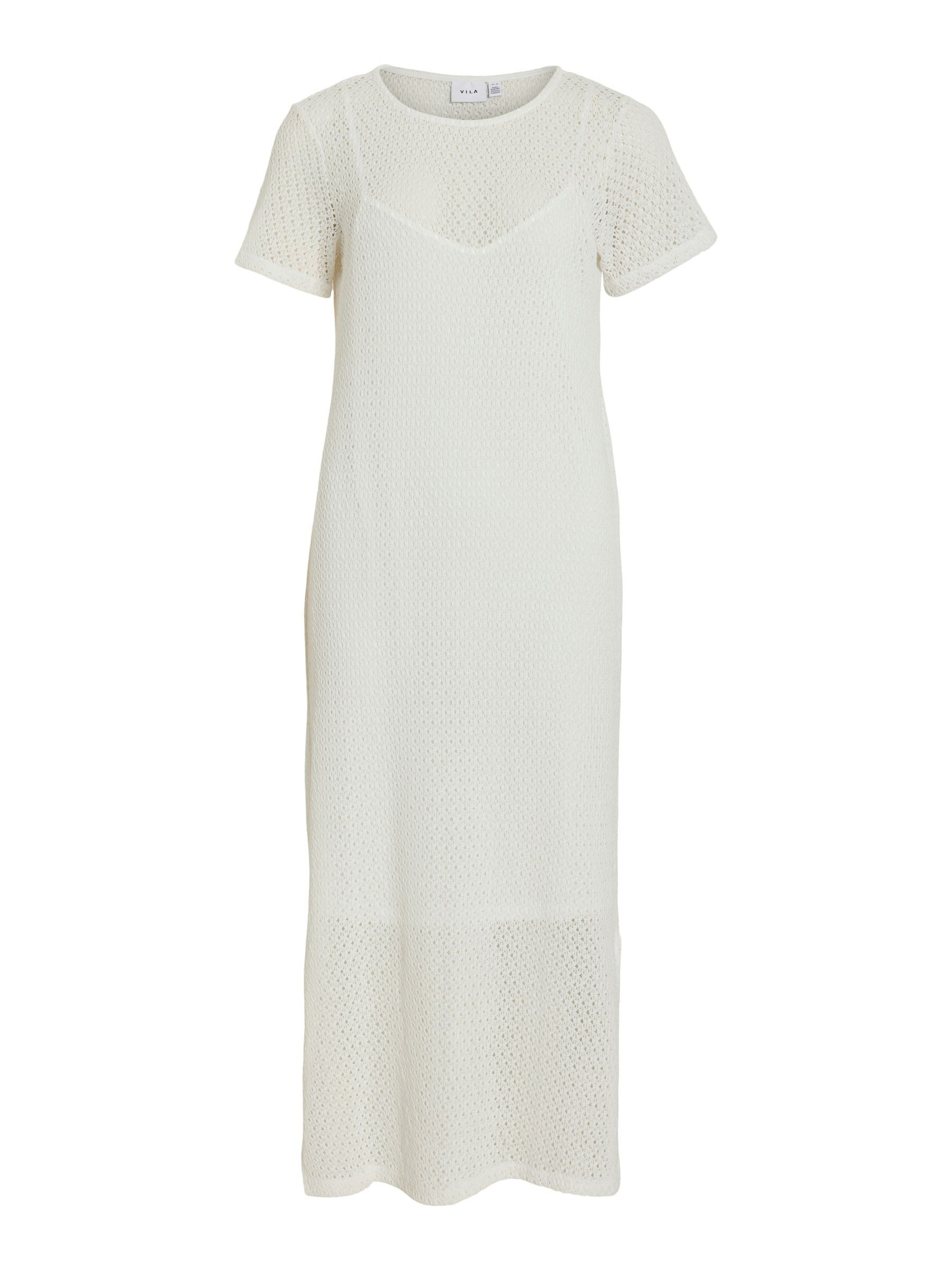 Vila Shirtkleid Elegantes Mesh-Design mit durchsichtigen günstig online kaufen