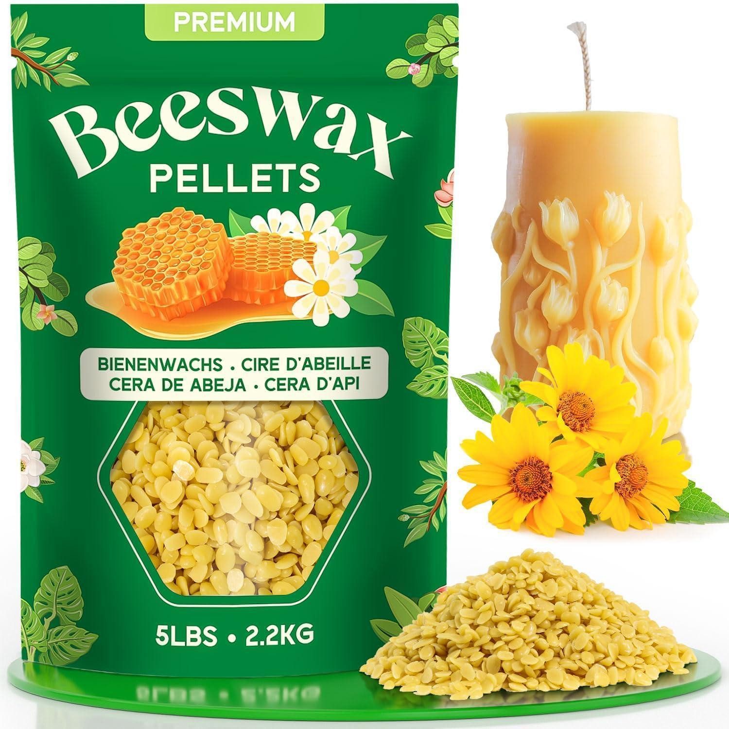 LuxusKollektion Bienenwachsplatten Bienenwachs Gelb Pastillen 2,2kg Bio im Vergleich