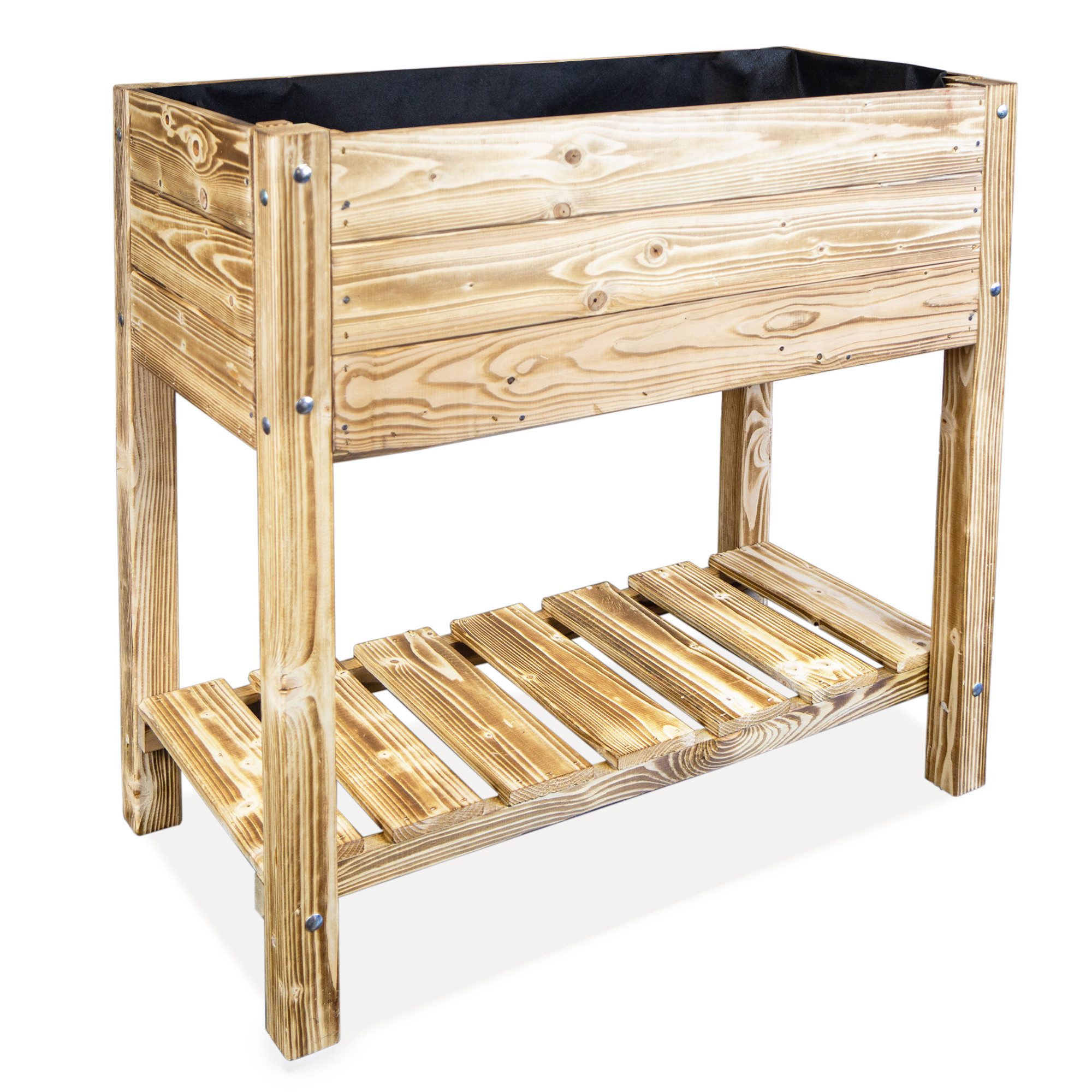 Kistenkolli Altes Land Allzweckkiste Hochbeet L 79x40x79cm Geflammt