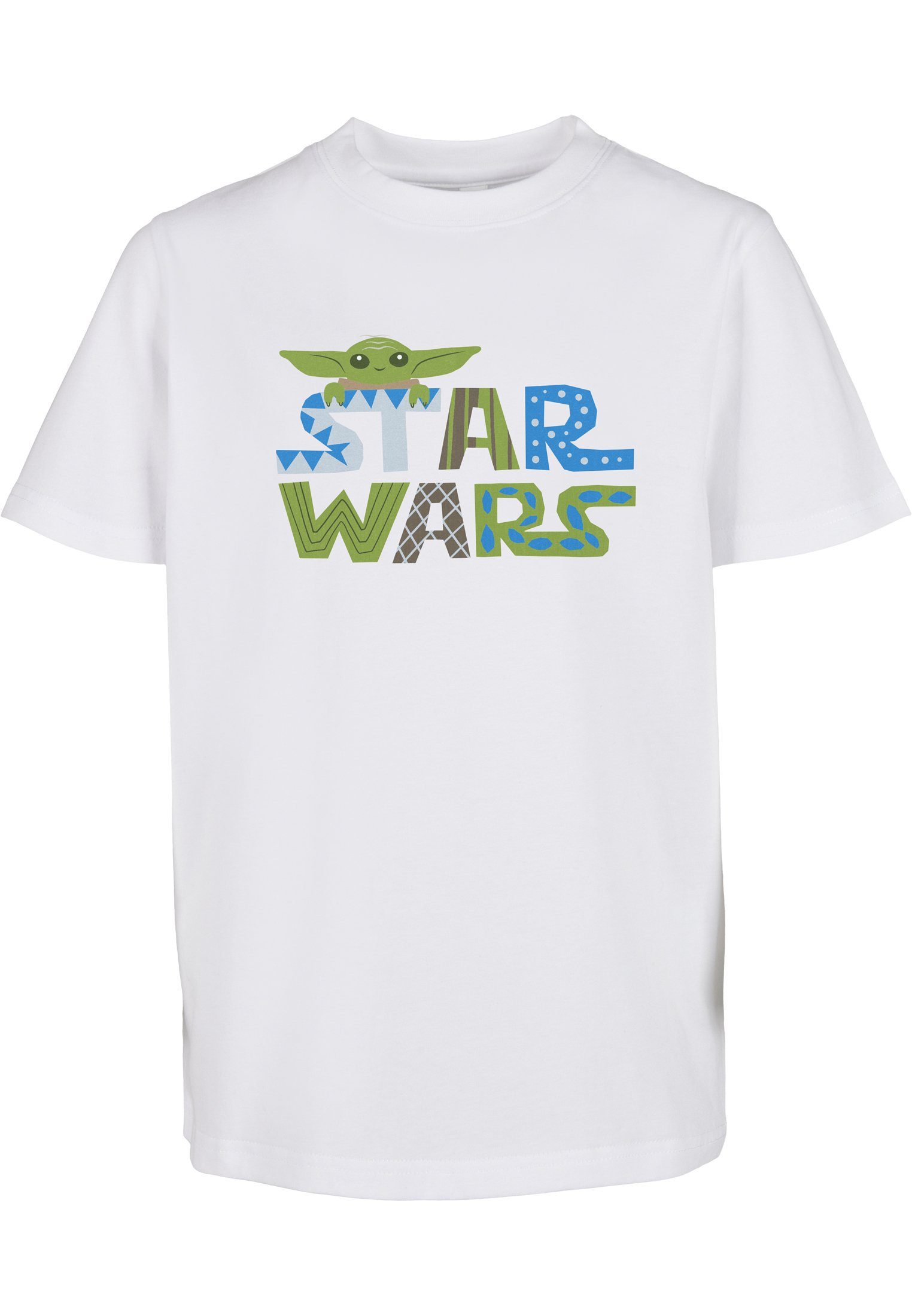 MisterTee Kurzarmshirt Kinder Kids Star Wars Tee white Logo (1-tlg) Colorful