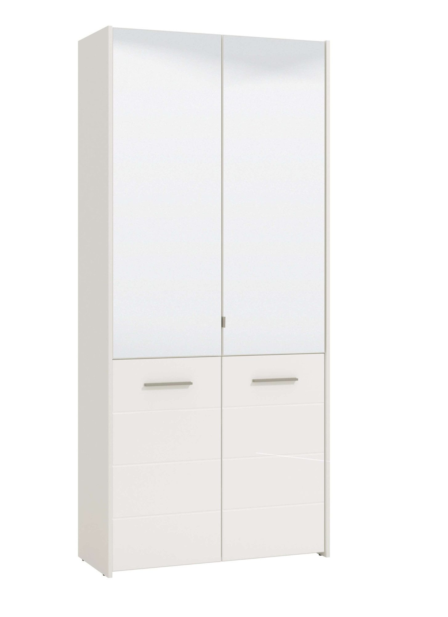 Home affaire Schuhschrank Menorca Schuhkommode, Lagerschrank, Schuhregal, Breite 90 cm mit vier Türen, in modernen und eleganten Farben, mit zwei Spiegeln