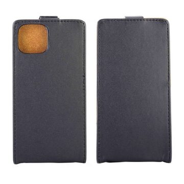 Wigento Handyhülle Für Apple iPhone 14 Fliptasche Premium Schwarz Hülle Case Cover Schutz Zubehör Etui Neu