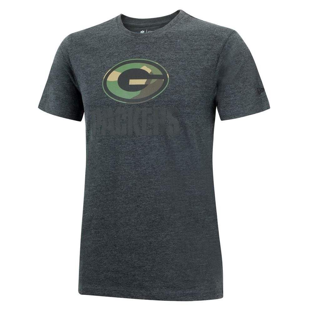 New Era Print-Shirt Era NFL Logo PACKERS New -Graphite- Camo T-Shirt BAY GREEN