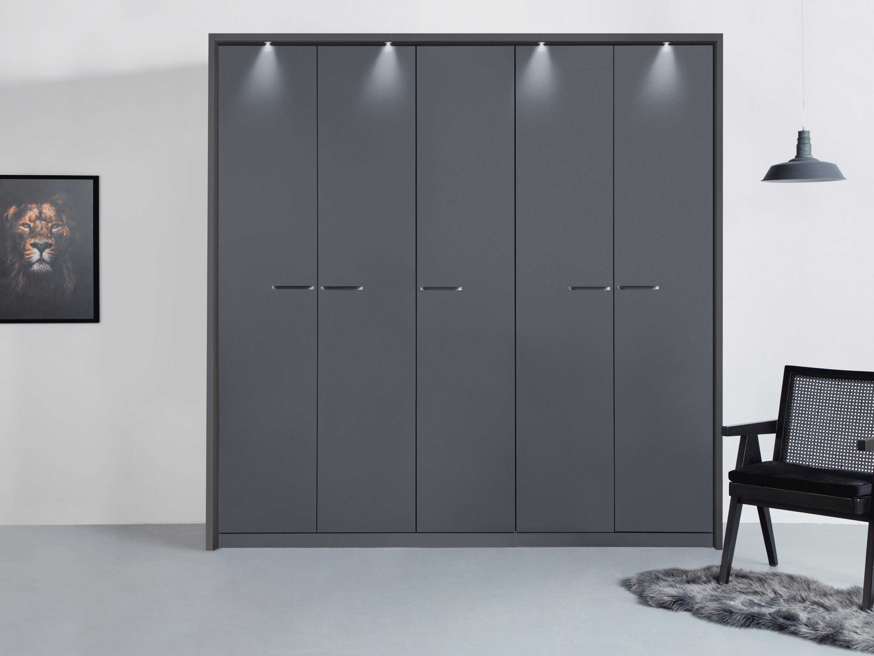rauch Drehtürenschrank "Oteli", inkl. Passepartout optional mit Beleuchtung günstig online kaufen