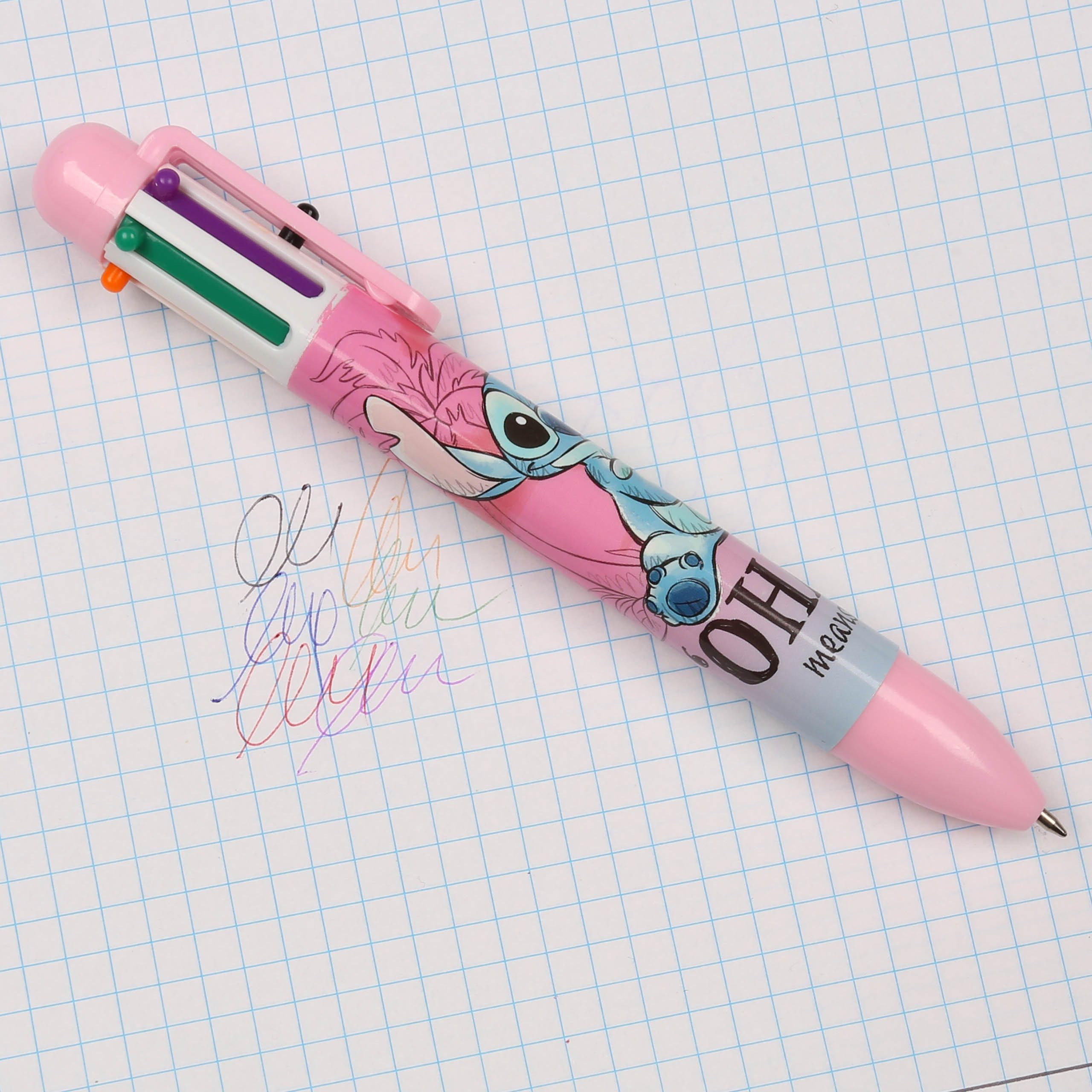 Sarcia.eu Kugelschreiber DISNEY Stitch Mehrfarbiger Stift 6in1, Farbe, Schulstift