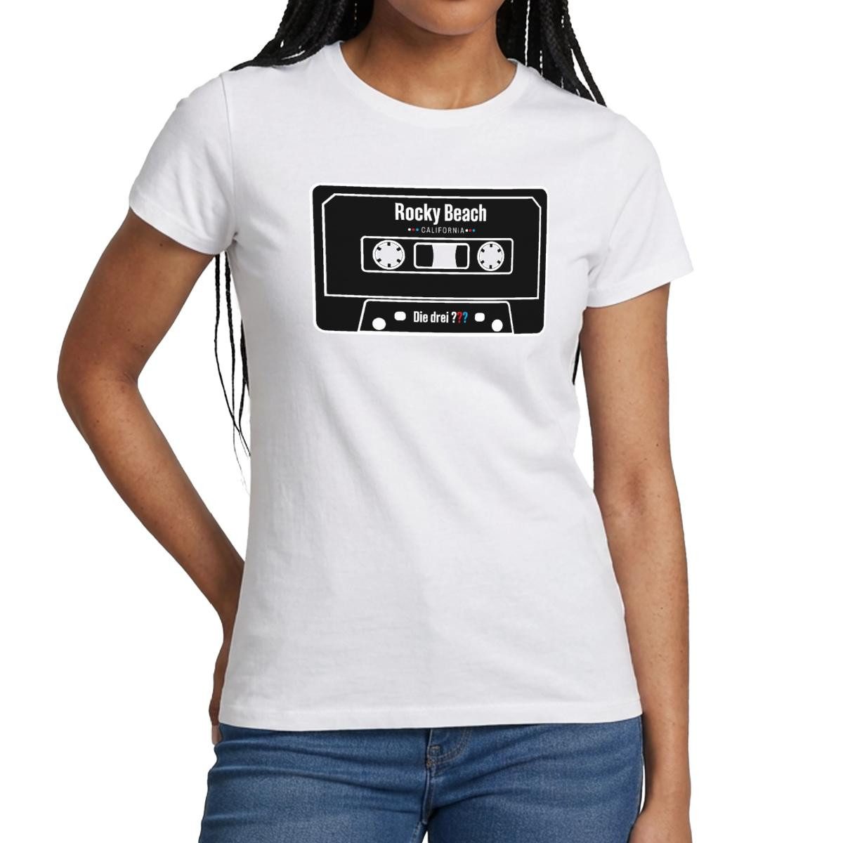 T-Shirt Die drei Fragezeichen Rocky Beach Kassette Frauen T-Shirt