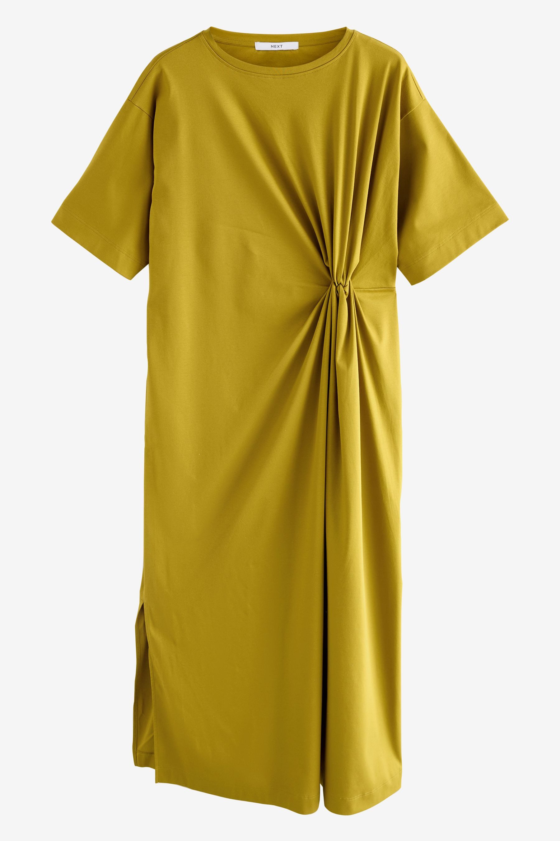 Next Midikleid Kurzärmeliges T-Shirt-Midikleid mit Twist günstig online kaufen