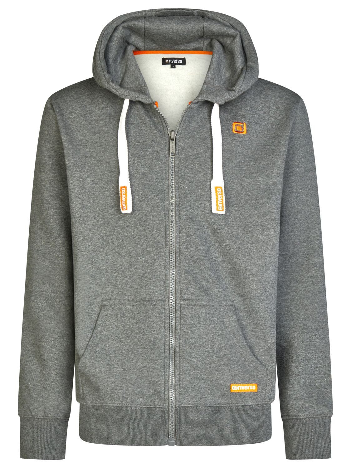 riverso Kapuzensweatjacke Herren Sweatjacke RIVNoah Regular Fit Hoodie mit Kängurutasche – Bild 3 von 5