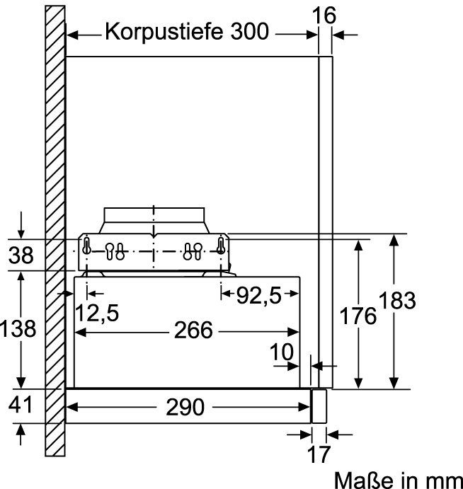 Flachschirmhaube 30 NEFF N D46BR12X6 Serie