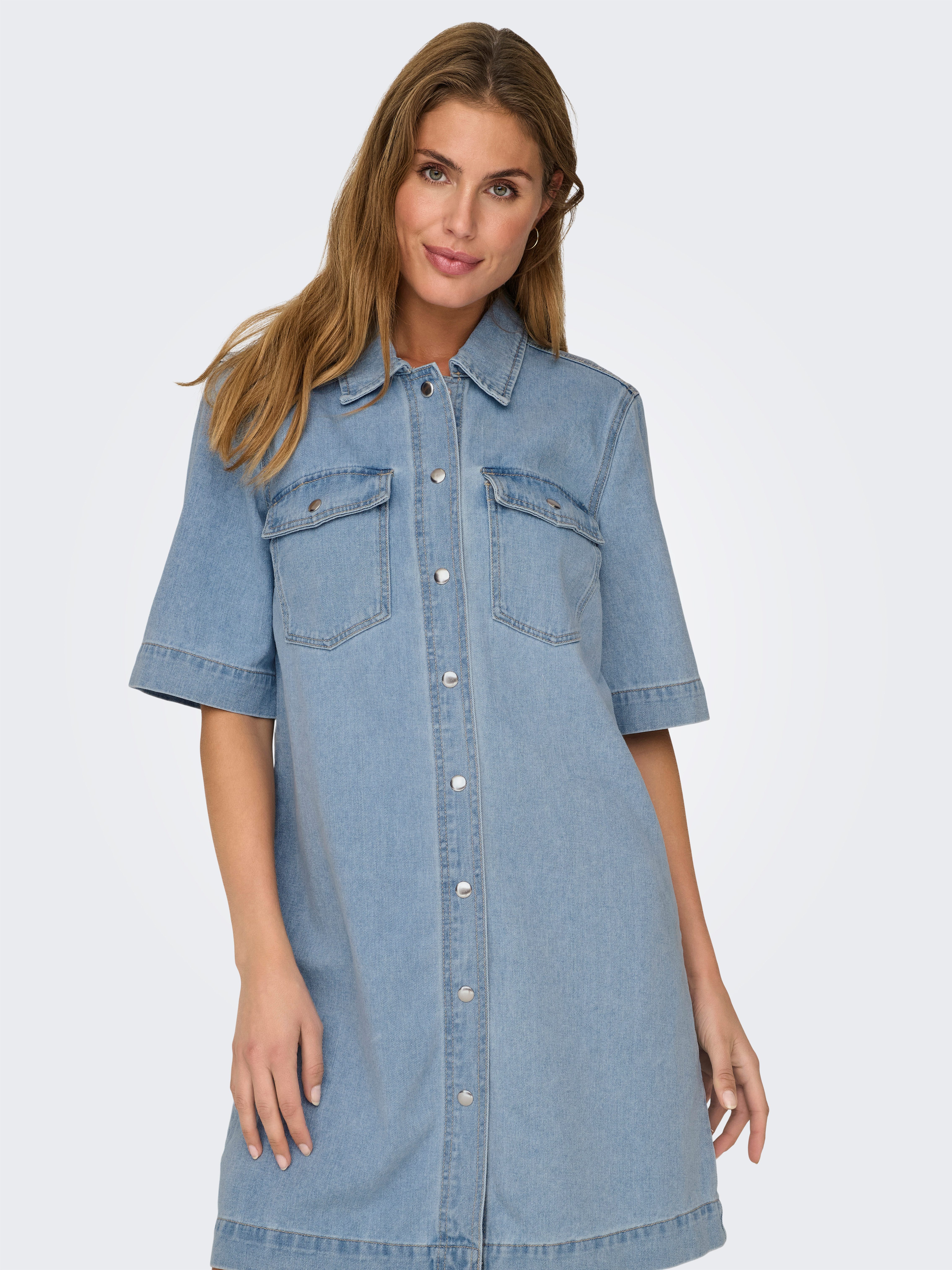 ONLY Jeanskleid ONLBELLE S/S BUTTON DRESS DNM GUA NOOS günstig online kaufen