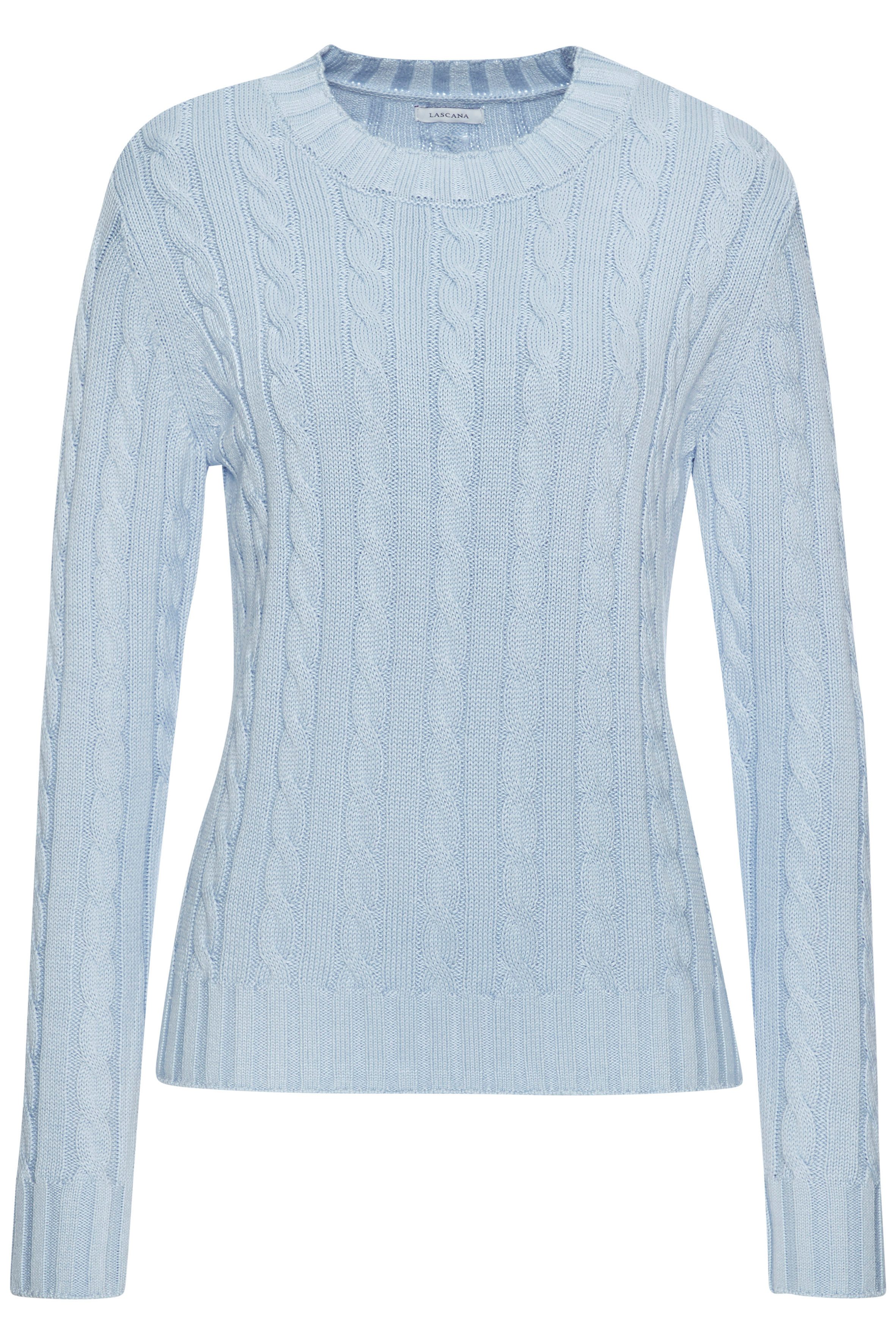 LASCANA Rundhalspullover mit Zopfstrickmuster, gemütlicher Strickpullover, klassisch. € 49,99