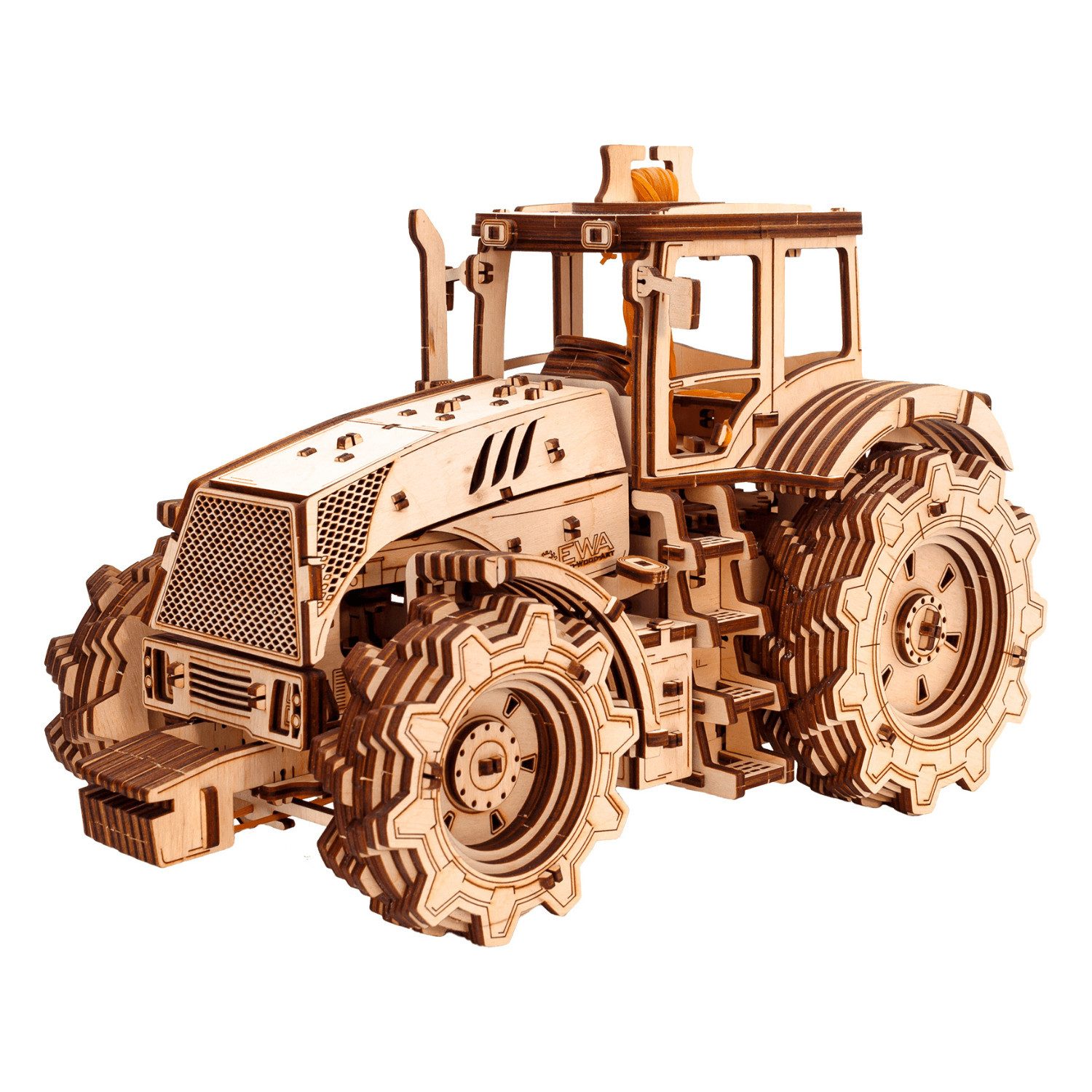 Eco Wood Art Modellbausatz Eco-Wood-Art Mechanischer Traktor l Tractor Mech günstig online kaufen