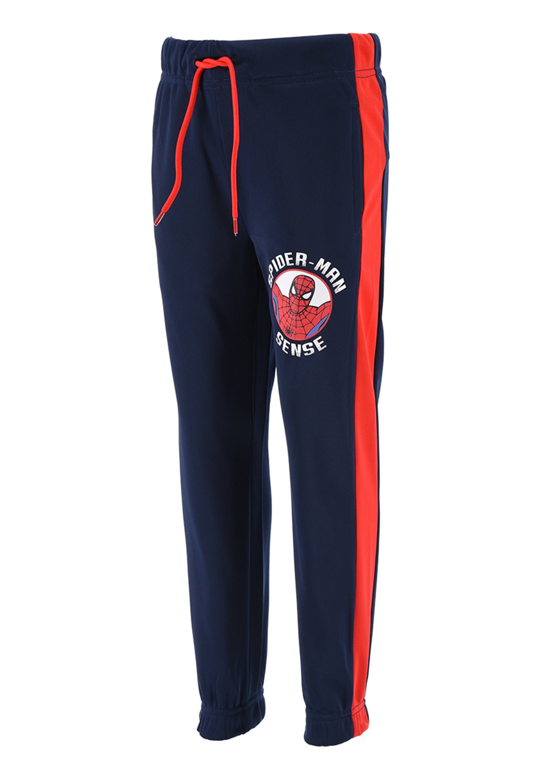 mit Sweat-Shirt Jungen Jogging-Hose Trainings-Anzug (SET, Jogginganzug Rot Kinder Marvel 2-tlg) Spiderman
