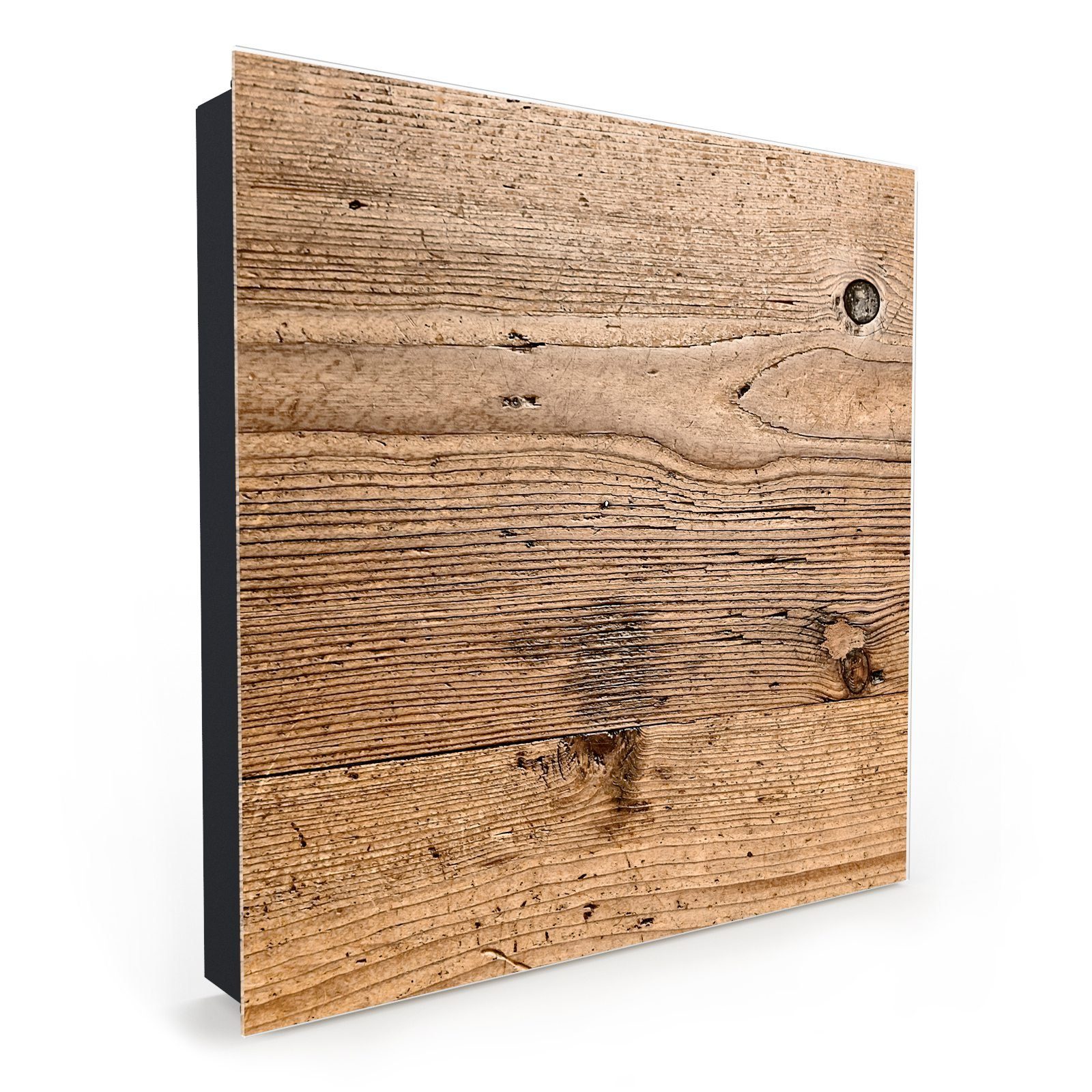 Primedeco Schlüsselkasten Magnetpinnwand mit Glasfront Holz Panel (1 St) günstig online kaufen