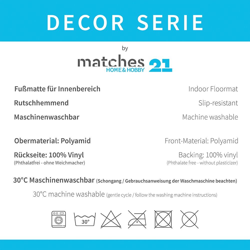 matches21 HOME & HOBBY Fußmatte Türmatte günstig online kaufen
