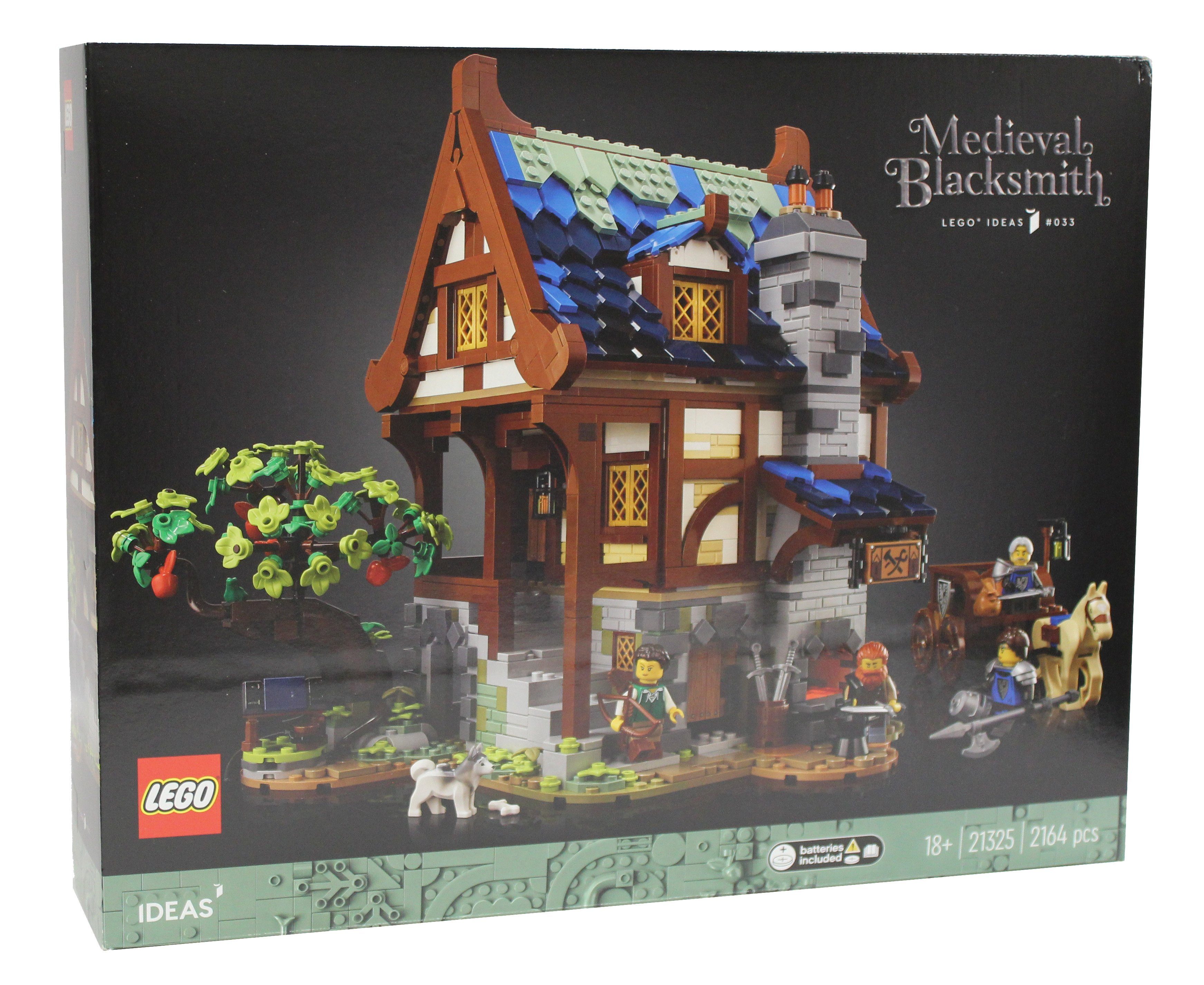 LEGO® Ideas Mittelalterliche Schmiede / Medieval Blacksmith (21325) Spielbausteine, (Lego Ideas), Leuchtstein