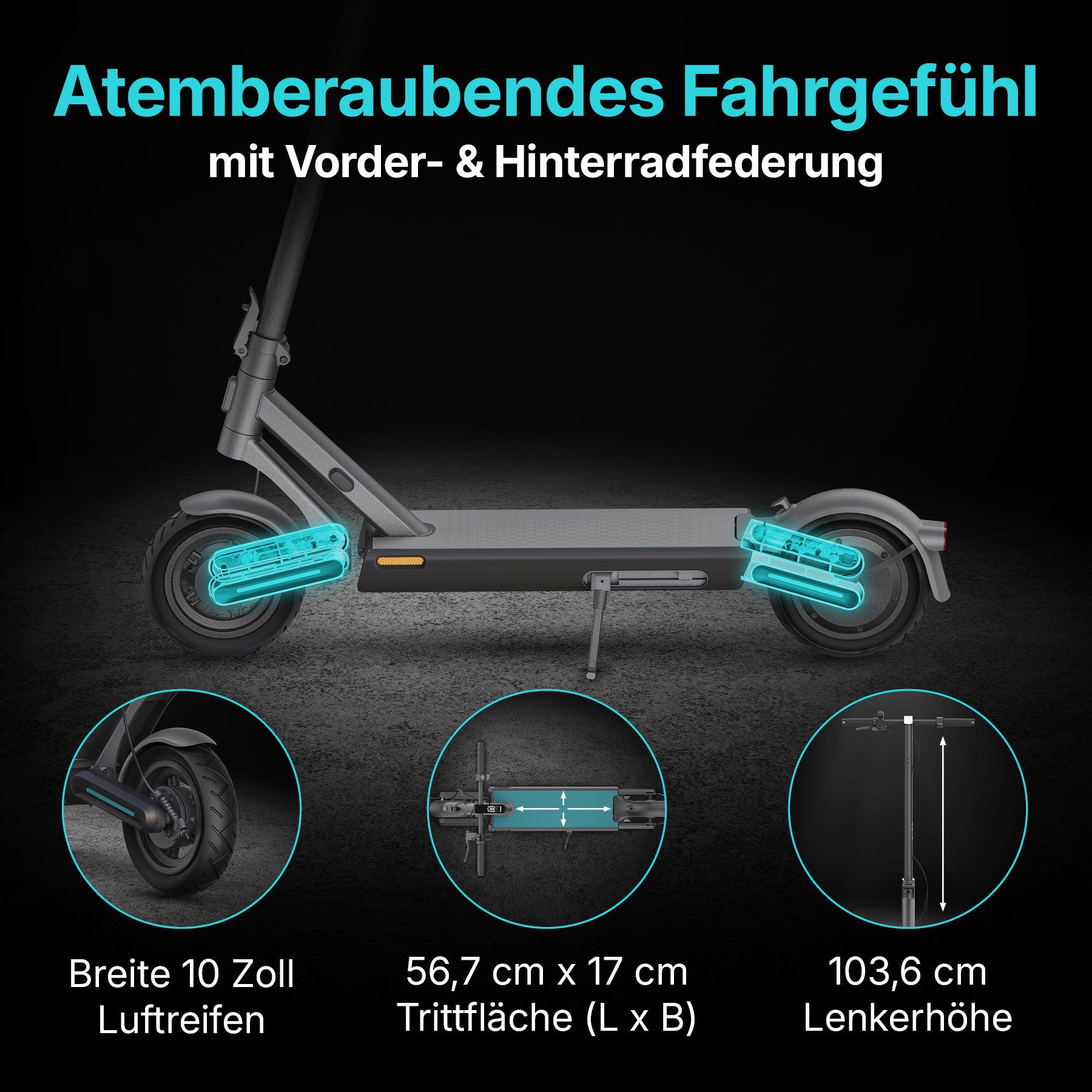 Odys E-Scooter ULTRON i75 E-Scooter, 20 km/h