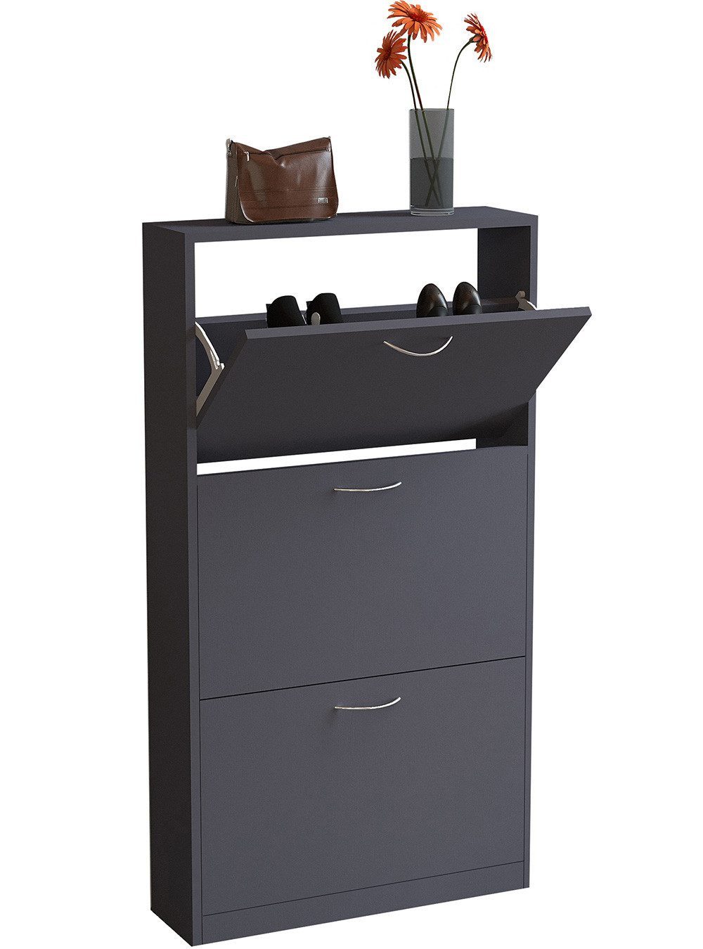 WAOHO Schuhschrank Klappbare Schuhregale, Schuhschrank 4 Klappen, Schuhschr günstig online kaufen