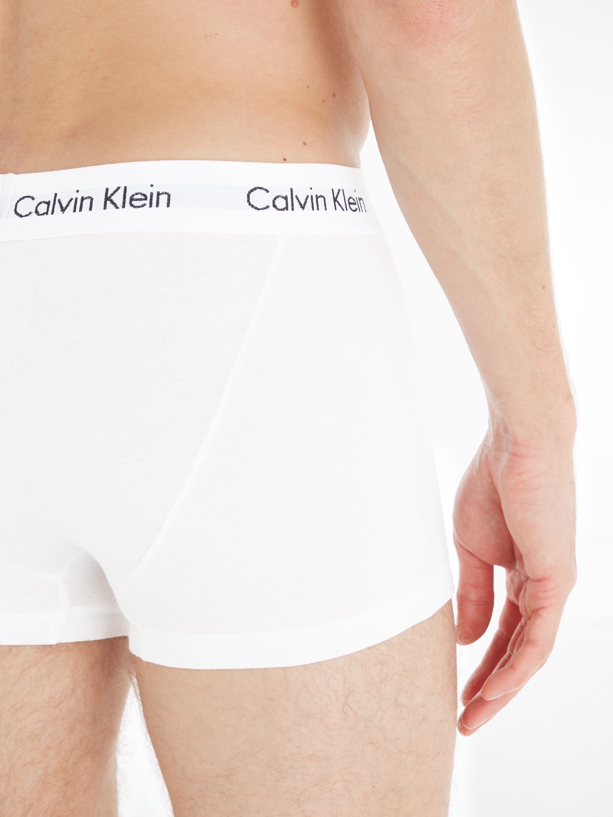Underwear mit Hipster Calvin (3-St) Klein weißem Webbund