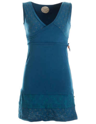 Vishes Sommerkleid »Kurzes ärmelloses mini Sommerkleid bedruckt Tunika« Elfen, Hippie, Goa, Ethno Style