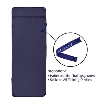Brielle Sporthandtuch Brielle Fitnesshandtuch rutschfest - Magnet und Reißverschlusstaschen, (1-St), Handtuch aus Mikrofaser, kompakt und schnell trocknend