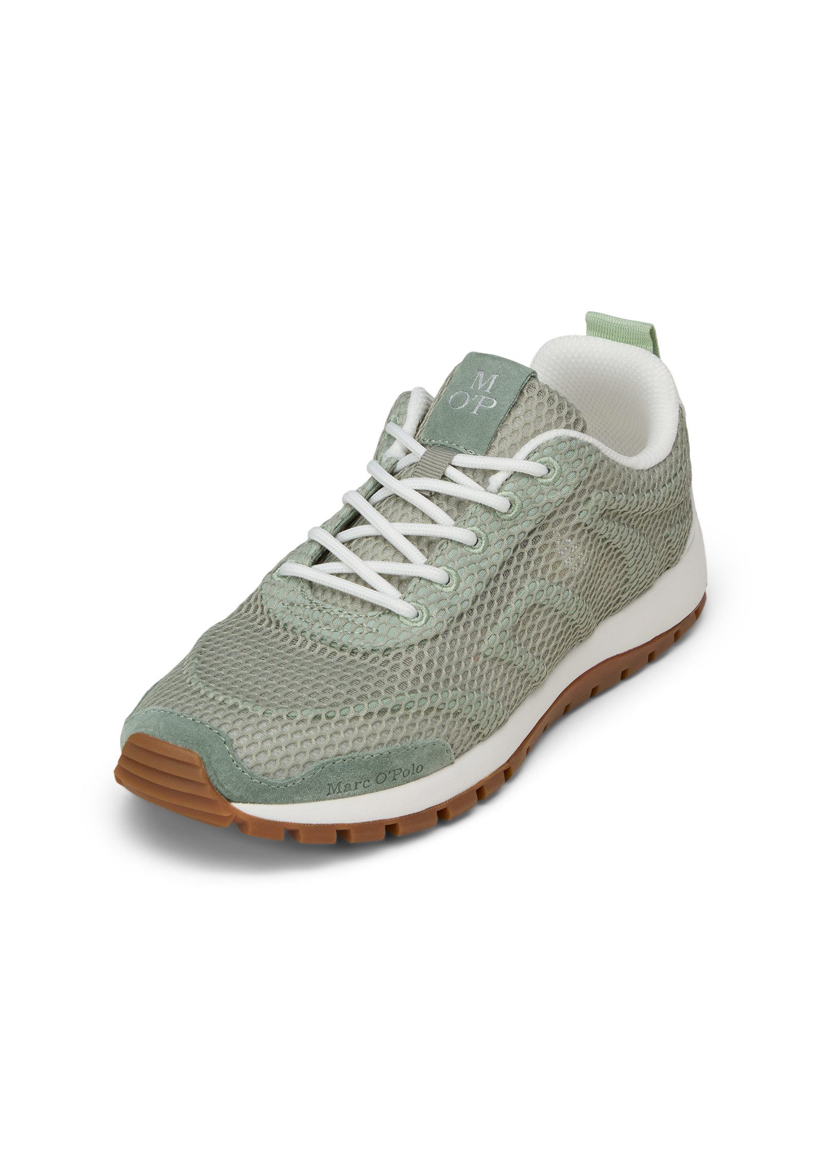 Marc O'Polo aus edlem Rindleder und Mesh-Einsatz Sneaker