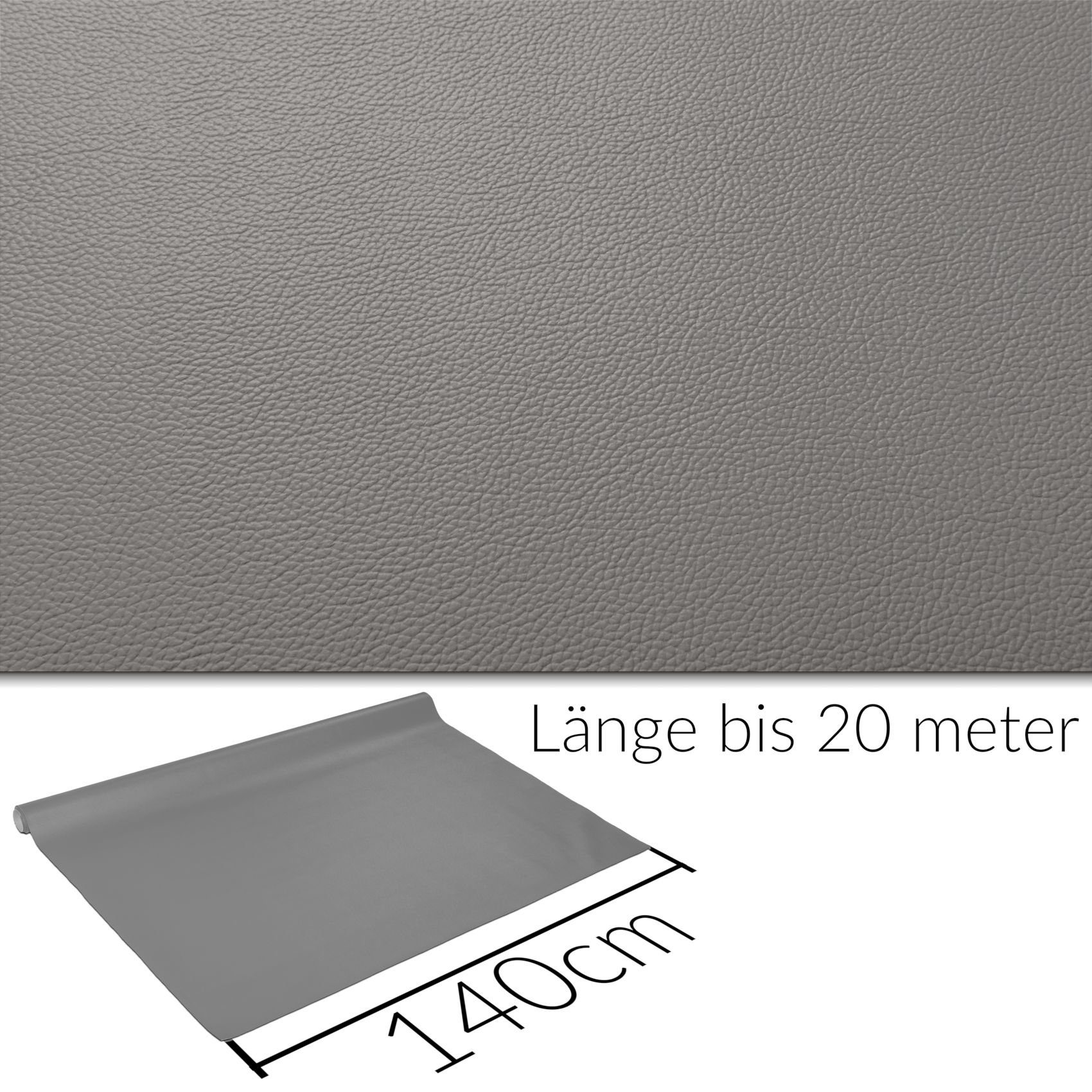 ANRO Stoff Kunstleder Polsterstoff Lederimitat zum Nähen & Beziehen, Wasserundurchlässig Robust Hochwertig Kreativkunstleder Möbelstoff – Bild 5 von 5
