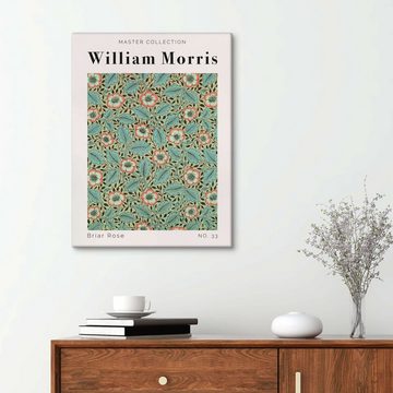 Posterlounge Leinwandbild William Morris, Briar Rose No. 33, Wohnzimmer Vintage Malerei