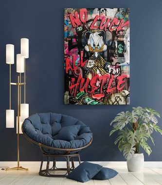 Mister-Kreativ XXL-Wandbild Dagobert All Hustle - Premium Wandbild, Viele Größen + Materialien, Poster + Leinwand + Acrylglas