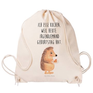Mr. & Mrs. Panda Sporttasche Igel Kuchenstück - Transparent - Geschenk, Gute Laune, Tasche, Tiere, (1-tlg), Design trifft Funktion