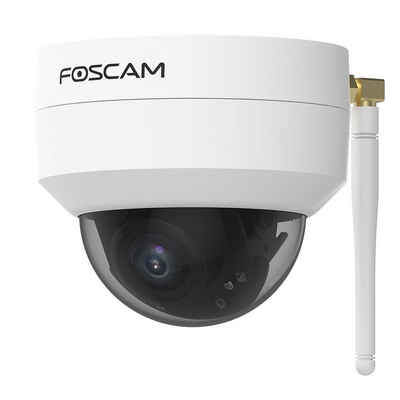 Foscam »D4Z 4MP Dual-Band WLAN PTZ Dome« Überwachungskamera (Außenbereich, Innenbereich, Fast 360°-Blickwinkel, Nachtsicht, Vorinstallierte 64 GB microSD-Karte, Wetter- und Vandalismusschutz, Intelligente Erkennung & Nachrichten mit Push-Funktion)