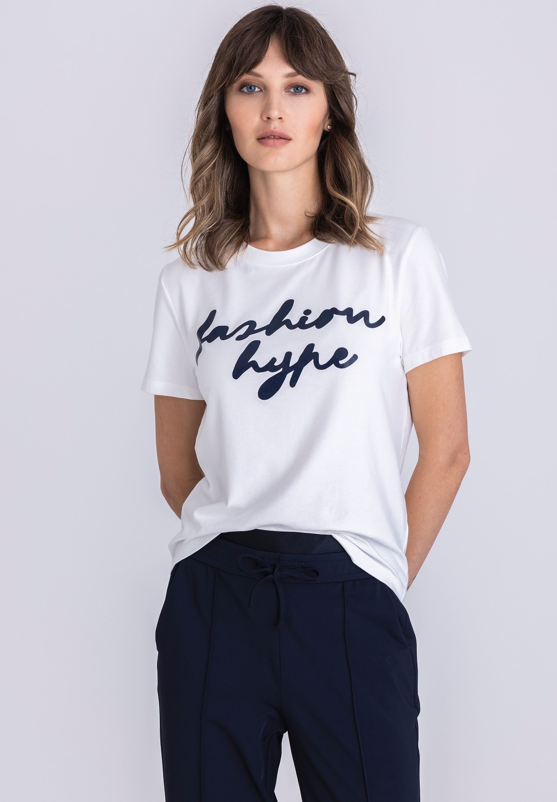 TUZZI T-Shirt mit Statementprint