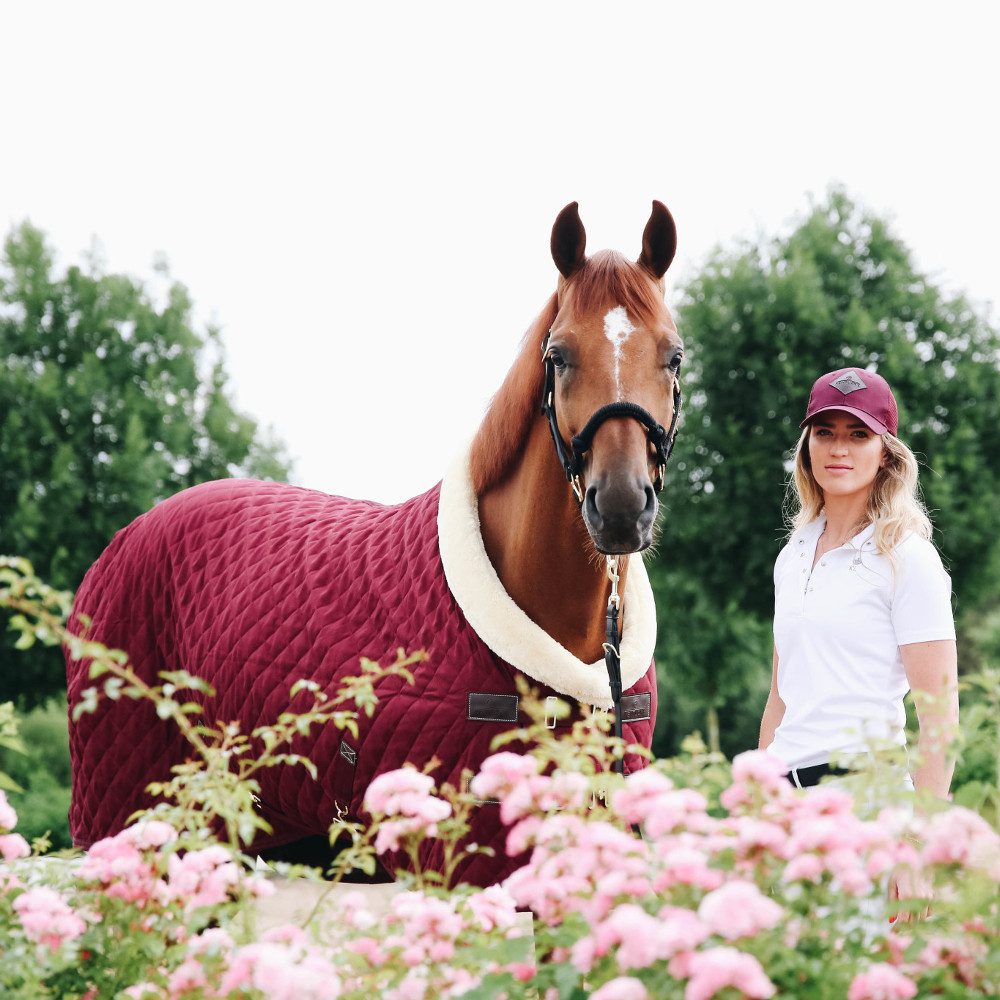 Kentucky Horsewear Pferde-Stalldecke Kentucky Horsewear Turnierdecke 160g - bordeaux